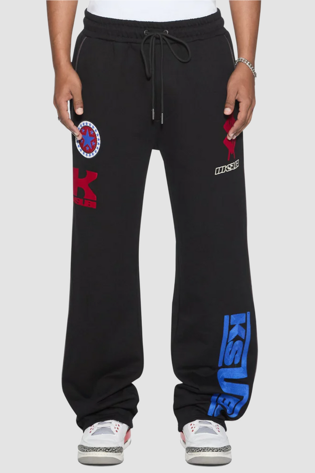 Ksubi Zoom Synthesis Track Pants - Black