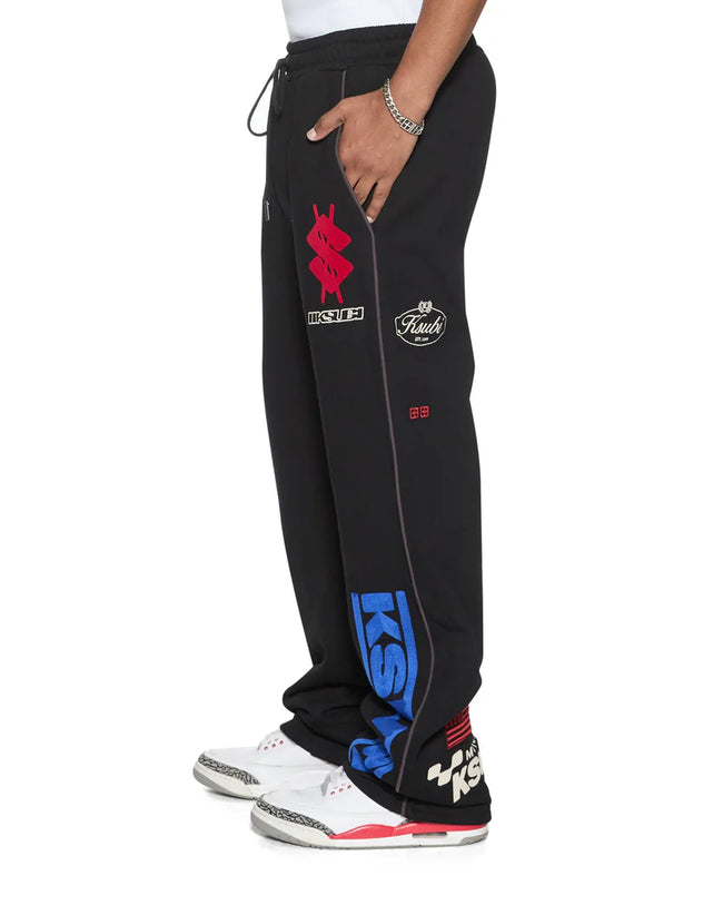 Ksubi Zoom Synthesis Track Pants - Black