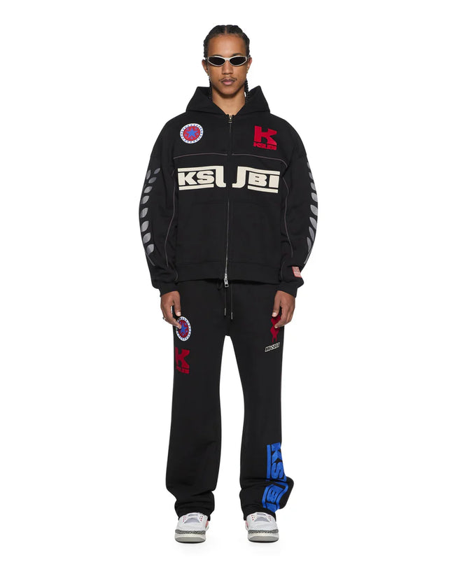 Ksubi Zoom Synthesis Track Pants - Black