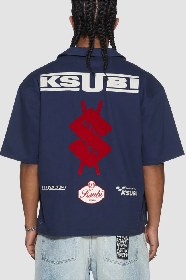 Ksubi Zoom Boiler SS Shirt – Navy