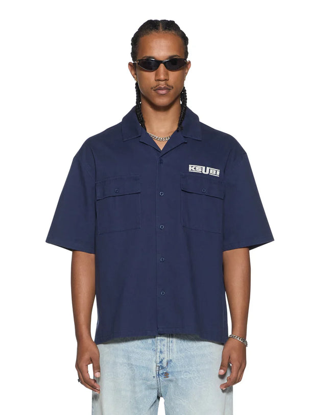 Ksubi Zoom Boiler SS Shirt – Navy