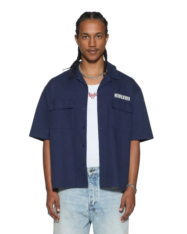 Ksubi Zoom Boiler SS Shirt – Navy