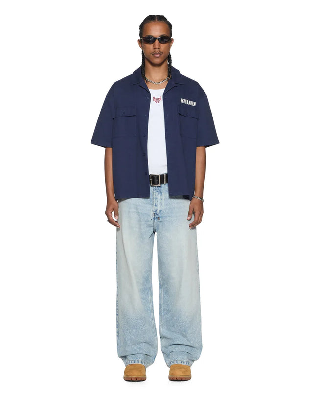 Ksubi Zoom Boiler SS Shirt – Navy