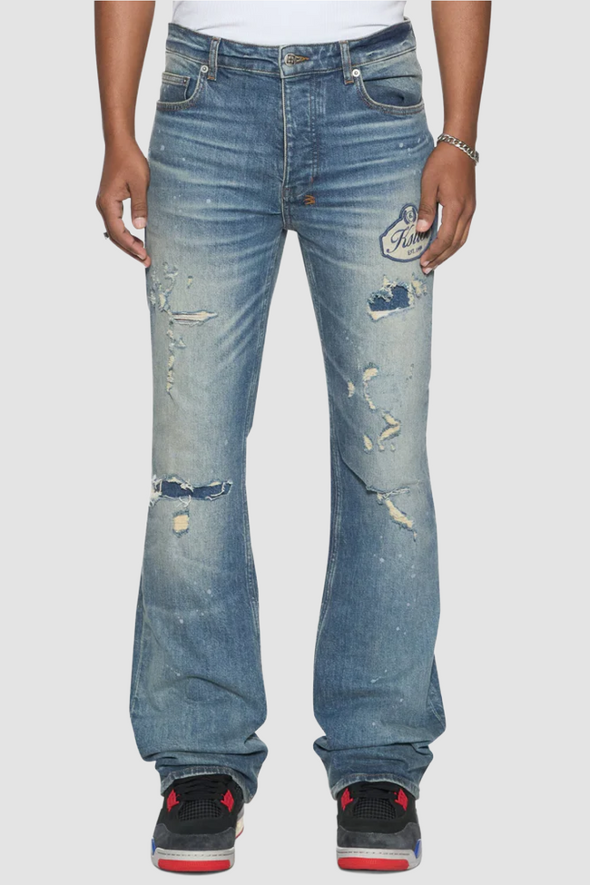 Ksubi Bronko Hendrix Blue Repair Jeans - Denim