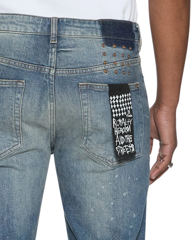 Ksubi Bronko Hendrix Blue Repair Jeans - Denim