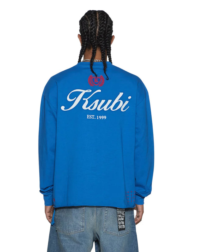 Ksubi Klasse Ekcess LS Tee - Bolt Blue