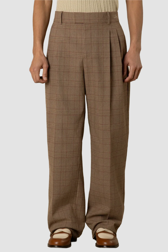 Drôle de Monsieur Prince Of Wales Golf Pants - Brown