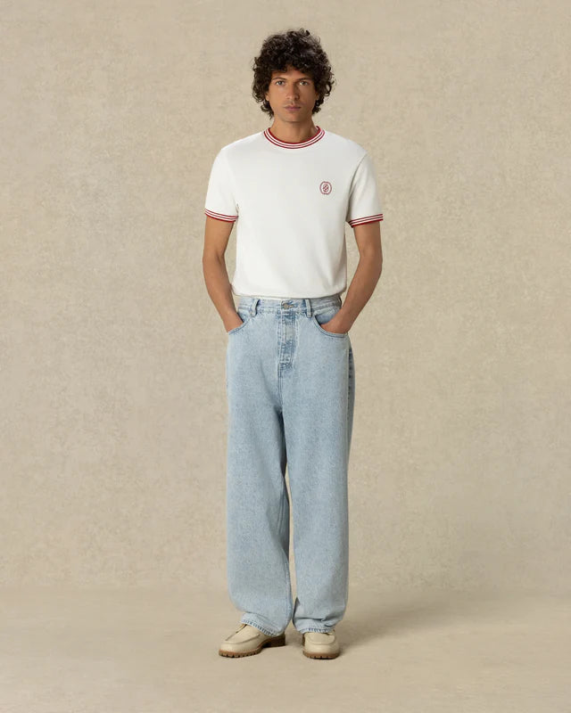 Drôle de Monsieur D Mirroir Piqué Tee - Off White