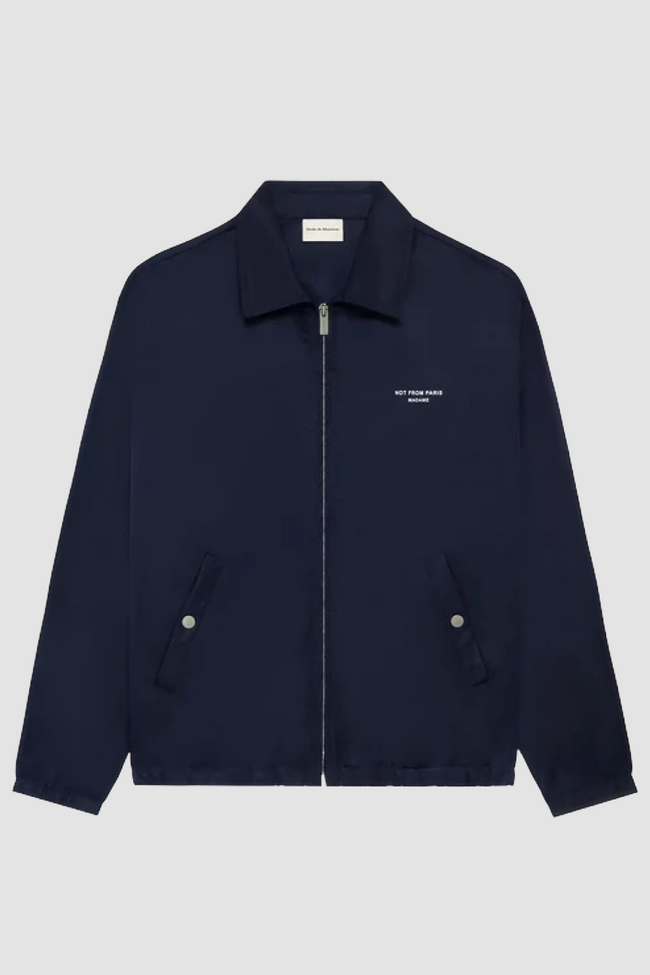 Drôle de Monsieur Slogan Nylon Jacket - Navy