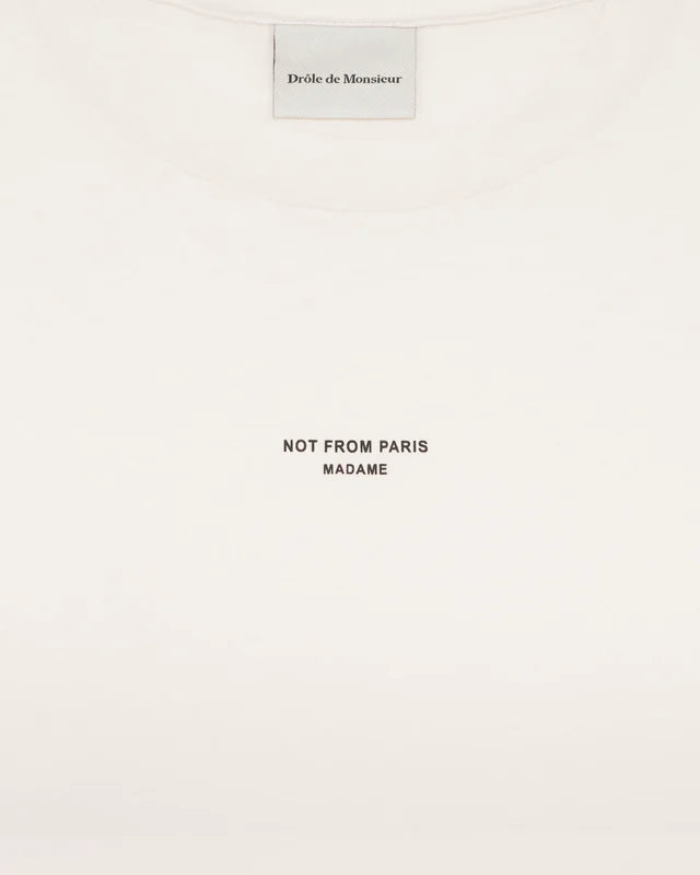 Drôle de Monsieur Sport Slogan Tank - Off White