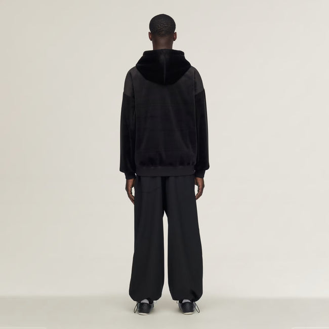 Y-3 Velvet Zip Hoodie - Black