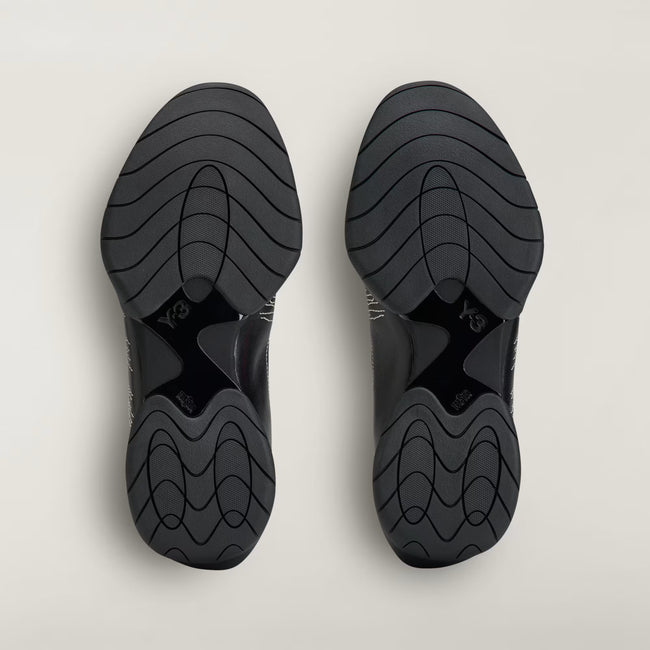 Y-3 Regu Embroidered Sneakers - Black