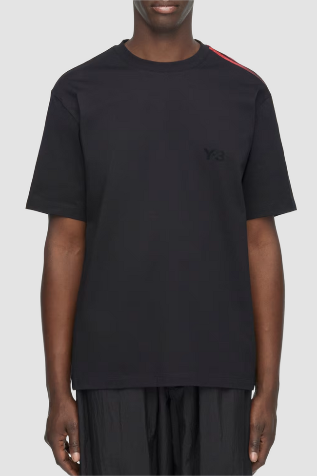 Y-3 Gradient 3 Stripes Tee - Black