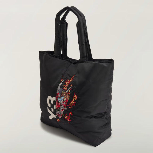 Y-3 Yaksha Graphic Tote Bag - Black