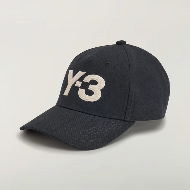 Y-3 Logo Cap - Black/White