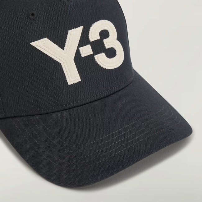 Y-3 Logo Cap - Black/White