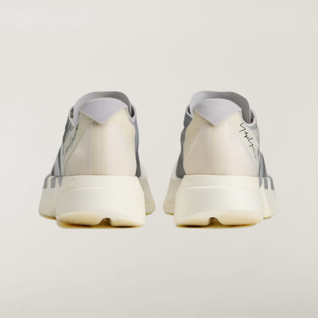 Y-3 Adios Pro 4 Sneakers - Chalk White/Silver Metallic/Light Solid Grey