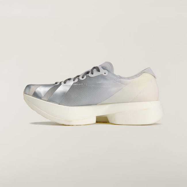 Y-3 Adios Pro 4 Sneakers - Chalk White/Silver Metallic/Light Solid Grey
