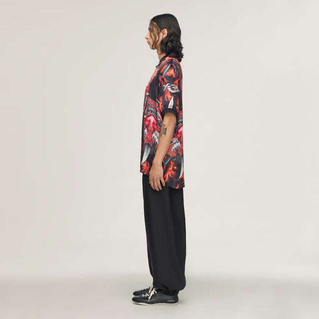 Y-3 Satin Graphic Jersey Top - Multi
