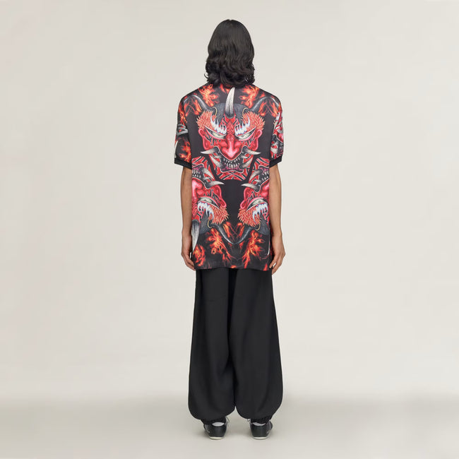 Y-3 Satin Graphic Jersey Top - Multi