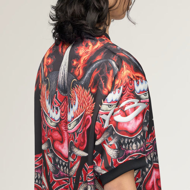 Y-3 Satin Graphic Jersey Top - Multi