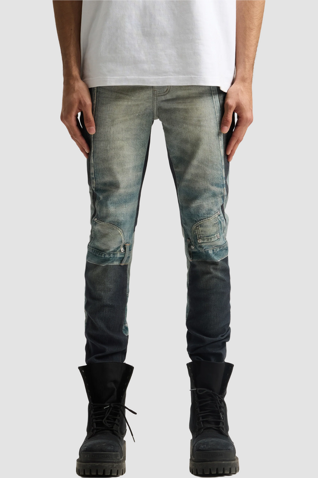 Purple Brand P001-UDBS Skinny Jeans - AOP