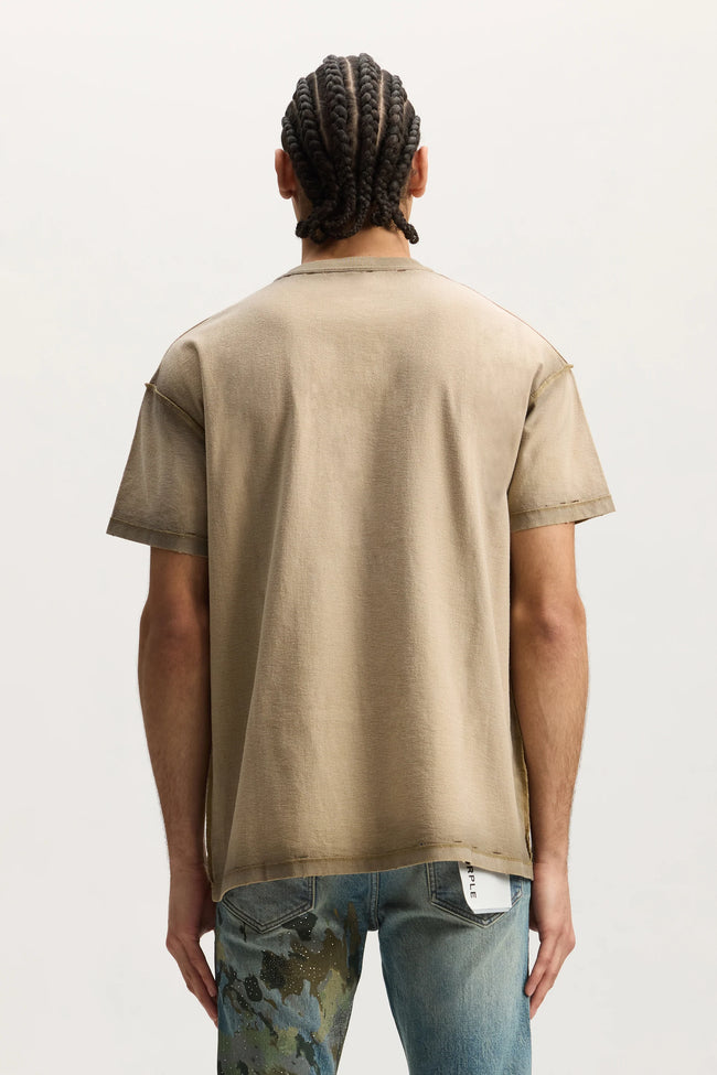 Purple Brand P101-TJTS Working Script Tee - Khaki
