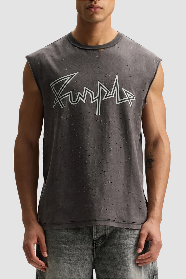 Purple Brand P103-TJSP Voltage Script Tank - Gray