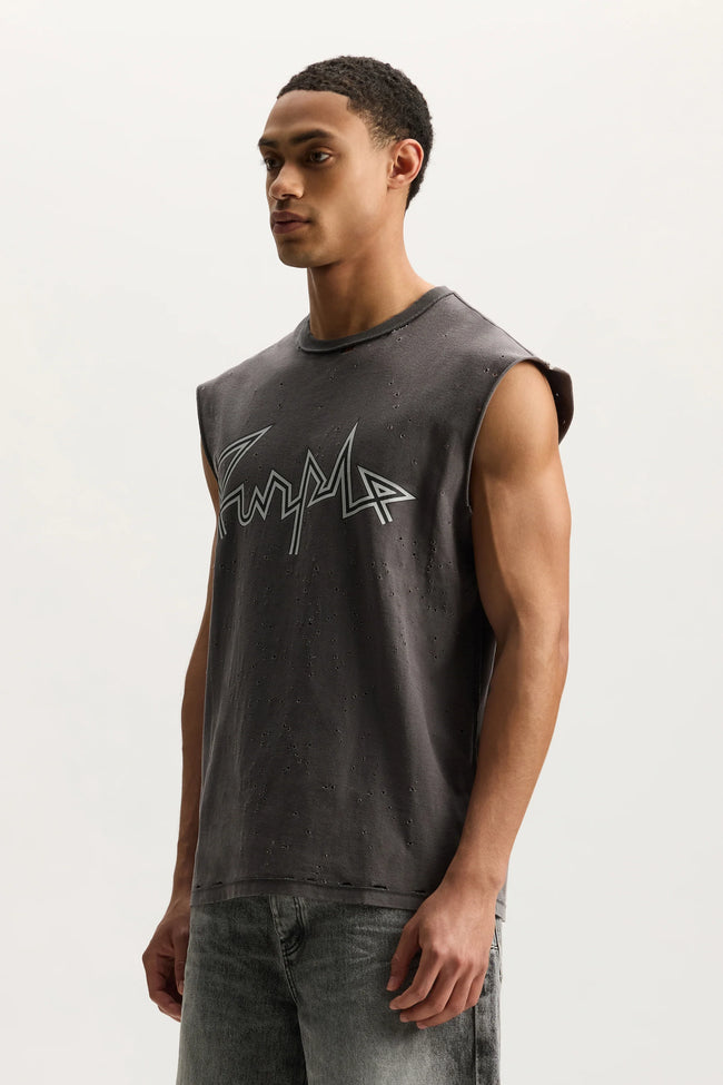 Purple Brand P103-TJSP Voltage Script Tank - Gray