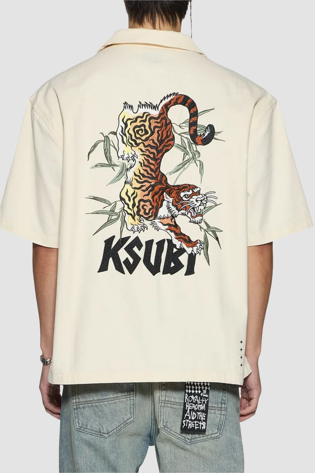 Ksubi Stay Up Diner SS Shirt - Natural