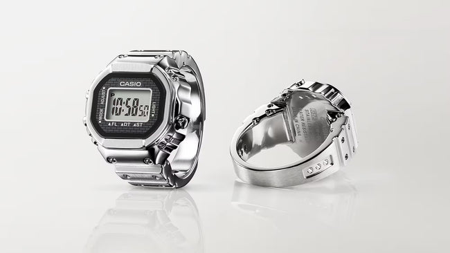 Casio CRW001-1 Ring Watch - Silver