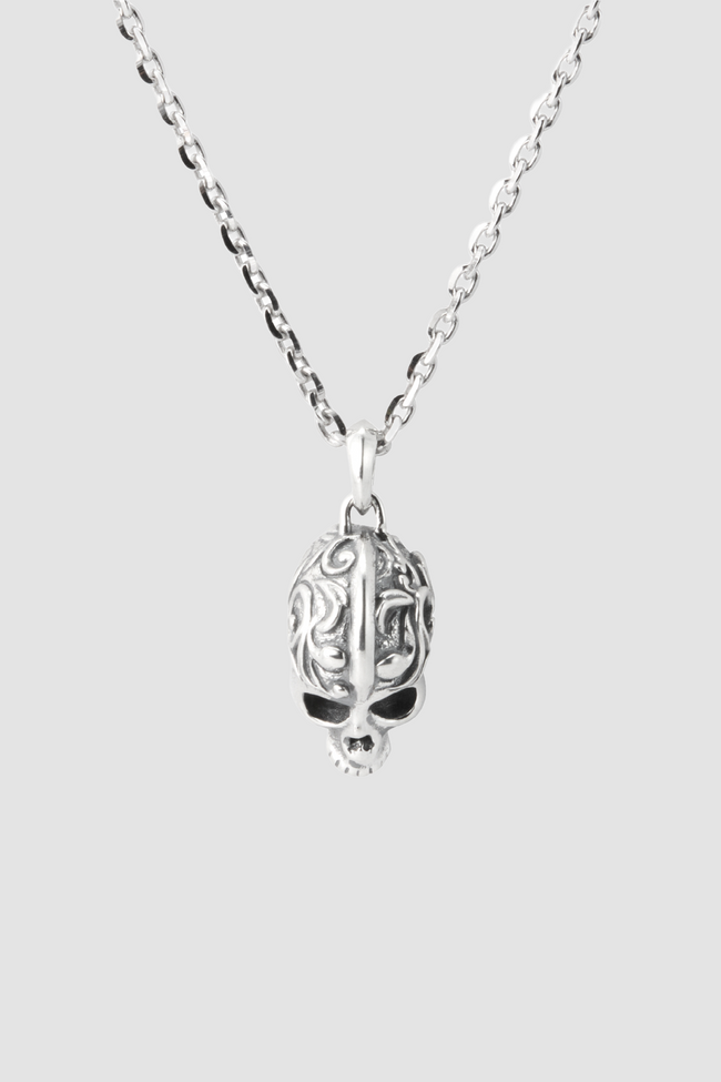Emanuele Bicocchi Flourish Medium Skull - Silver