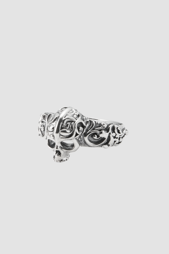 Emanuele Bicocchi Flourish Small Skull - Silver