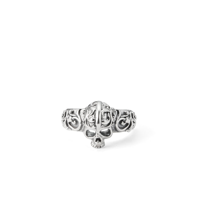 Emanuele Bicocchi Flourish Small Skull - Silver