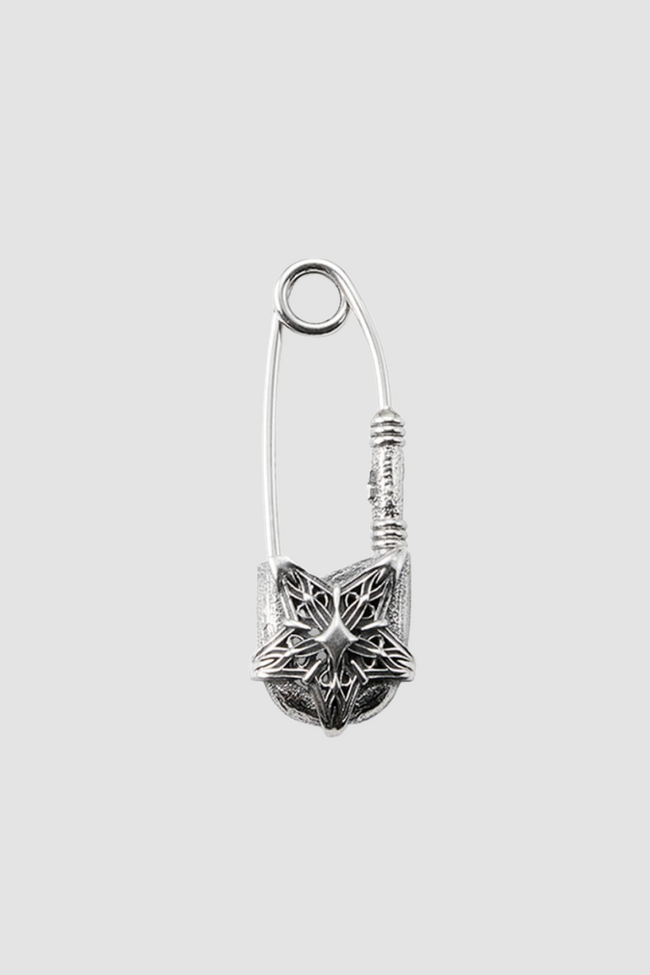 Emanuele Bicocchi Stella Notre Dame Pin Earring - Silver