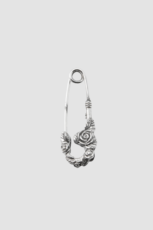 Emanuele Bicocchi Rose Pin Small Earring - Silver