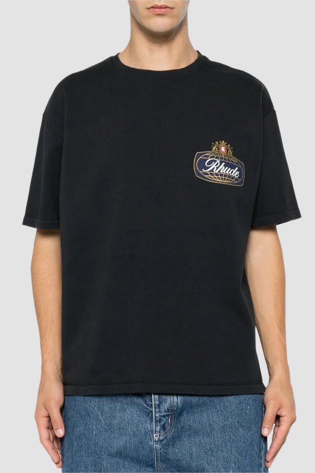 Rhude RH Safari Crest Tee - Vintage Black