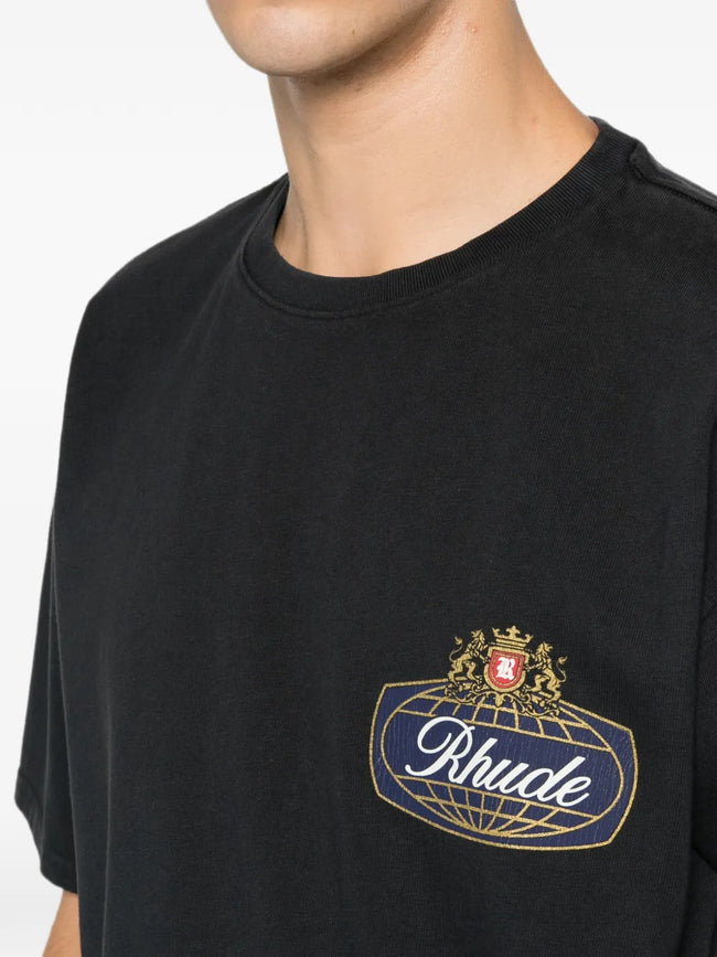 Rhude RH Safari Crest Tee - Vintage Black