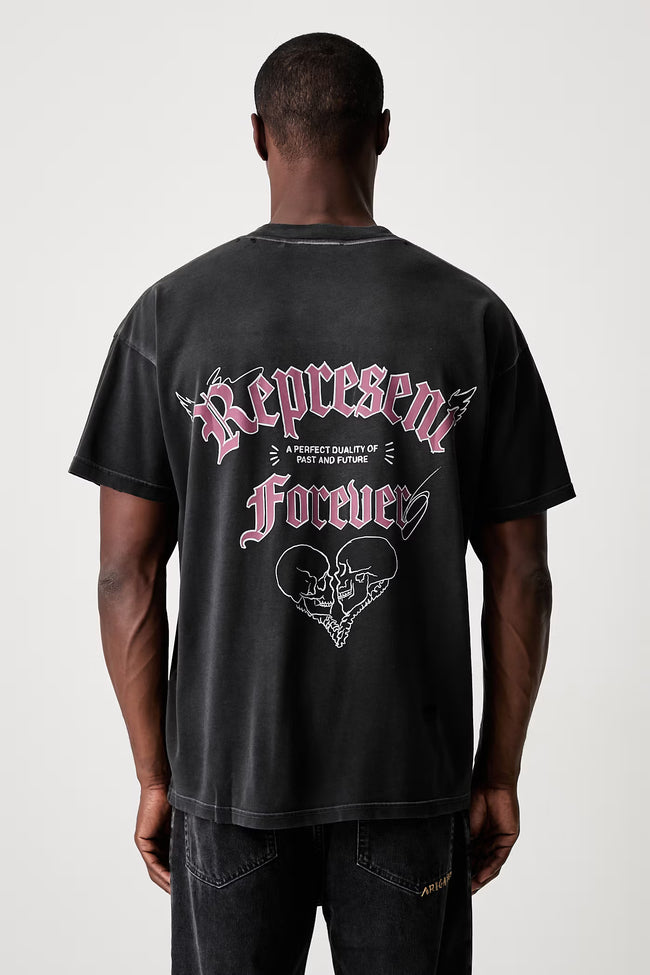 Represent Duality Tee - Washed Black