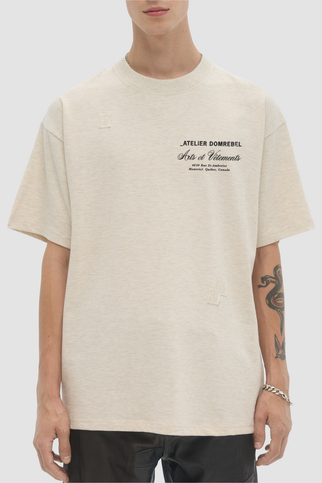 DOMREBEL Arts Vetements Tee - Greige