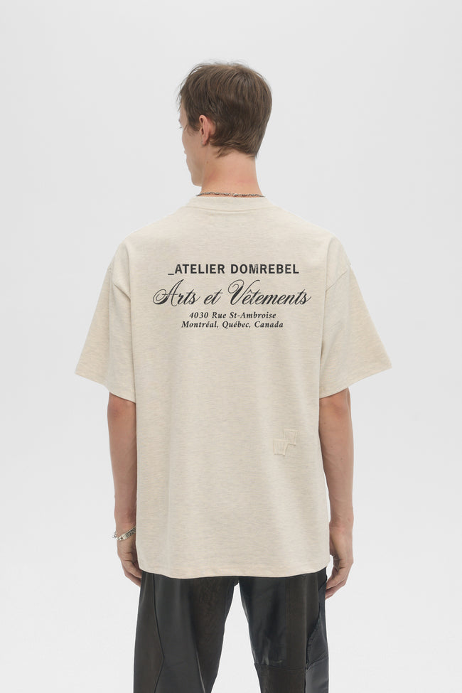 DOMREBEL Arts Vetements Tee - Greige