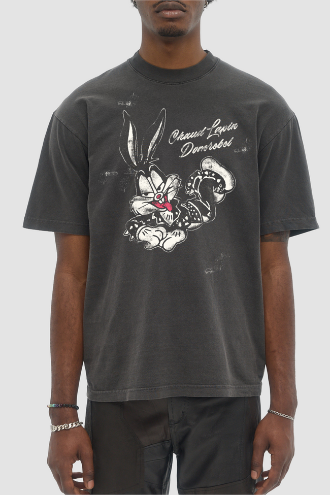 DOMREBEL Chaud Tee - Faded Black