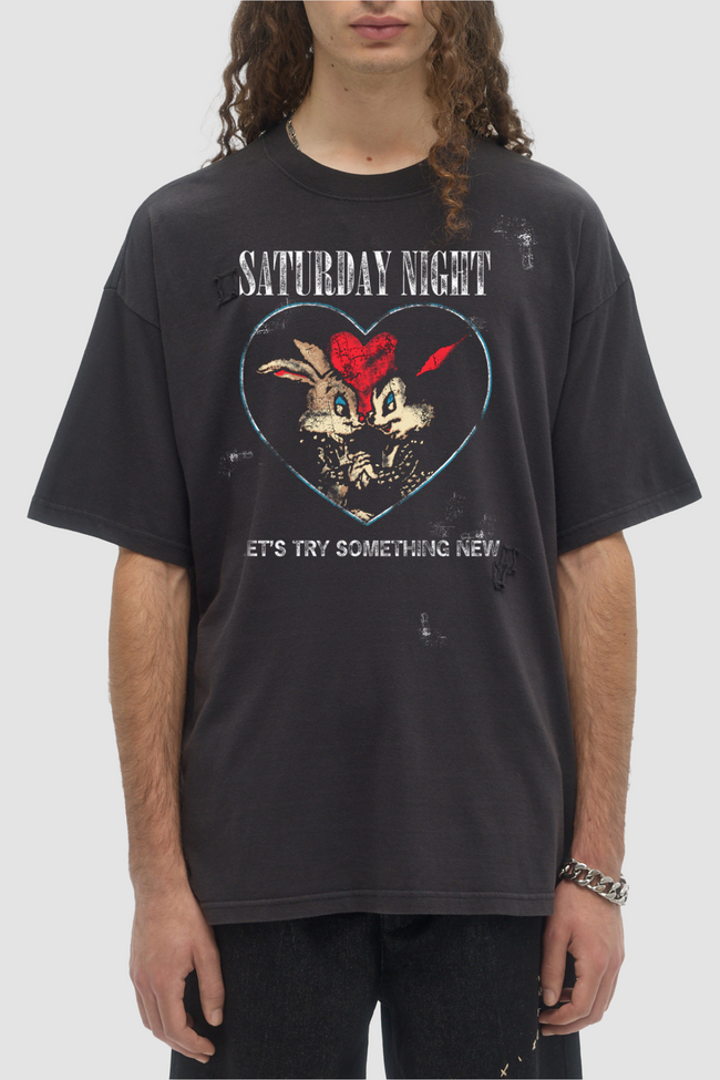 DOMREBEL Saturday Tee - Black