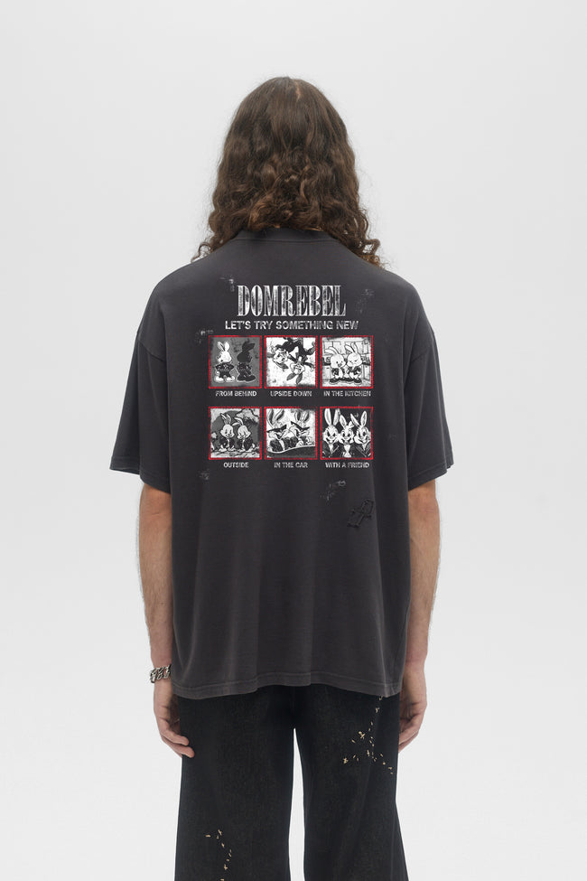 DOMREBEL Saturday Tee - Black