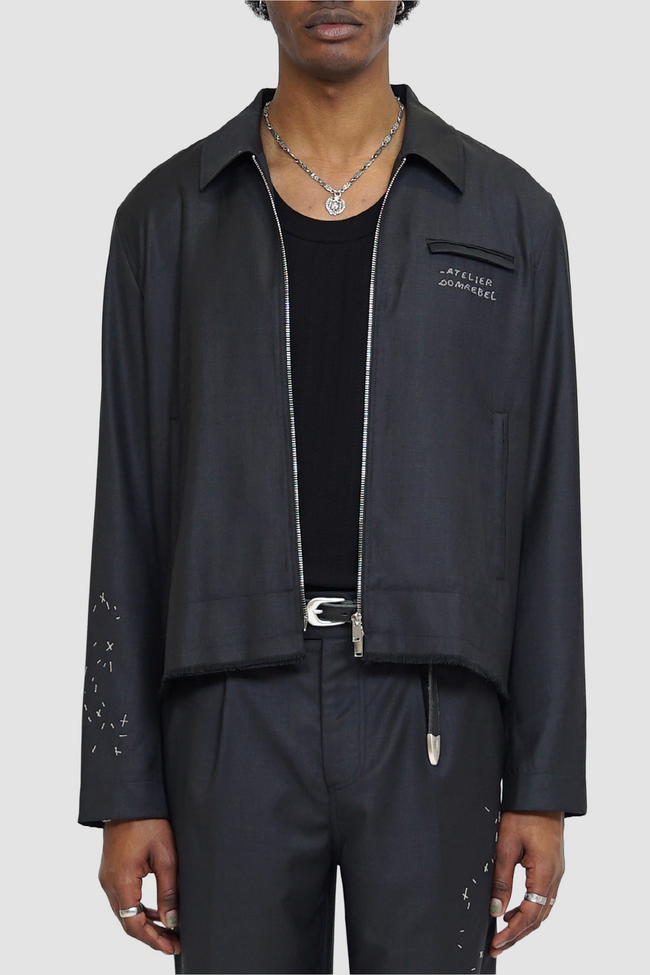DOMREBEL Backstage Wool Jacket - Grey