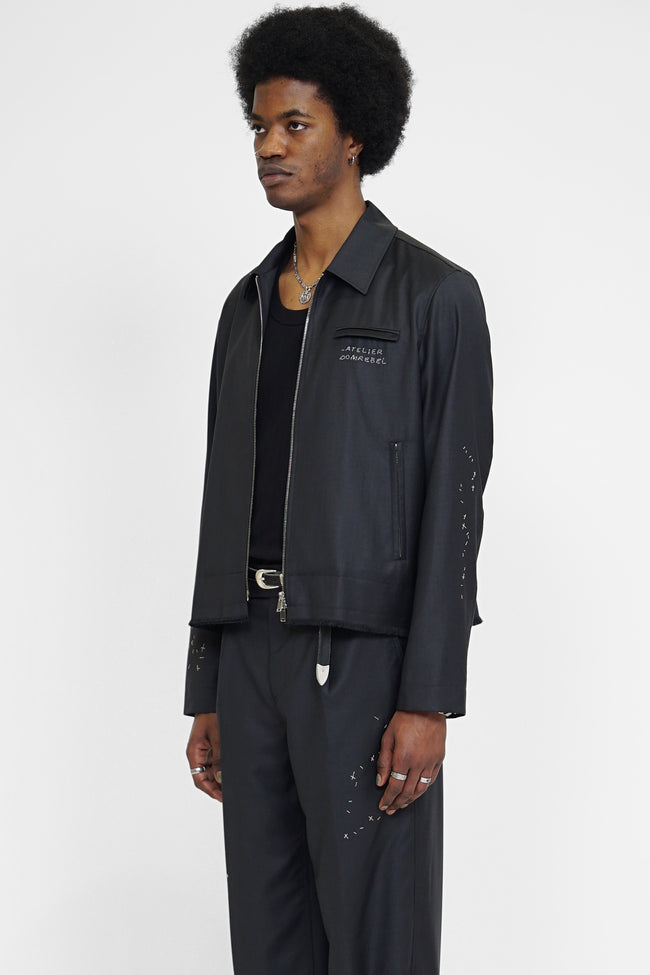 DOMREBEL Backstage Wool Jacket - Grey