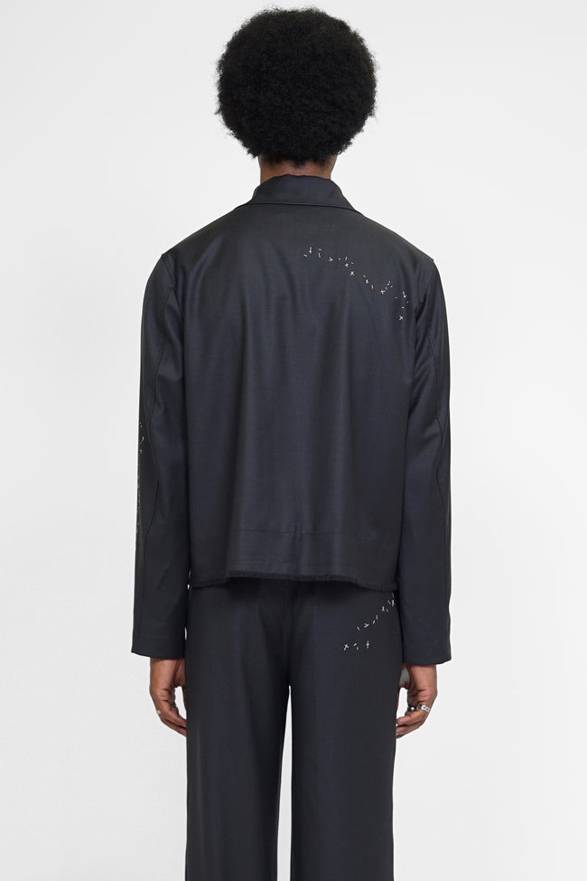 DOMREBEL Backstage Wool Jacket - Grey