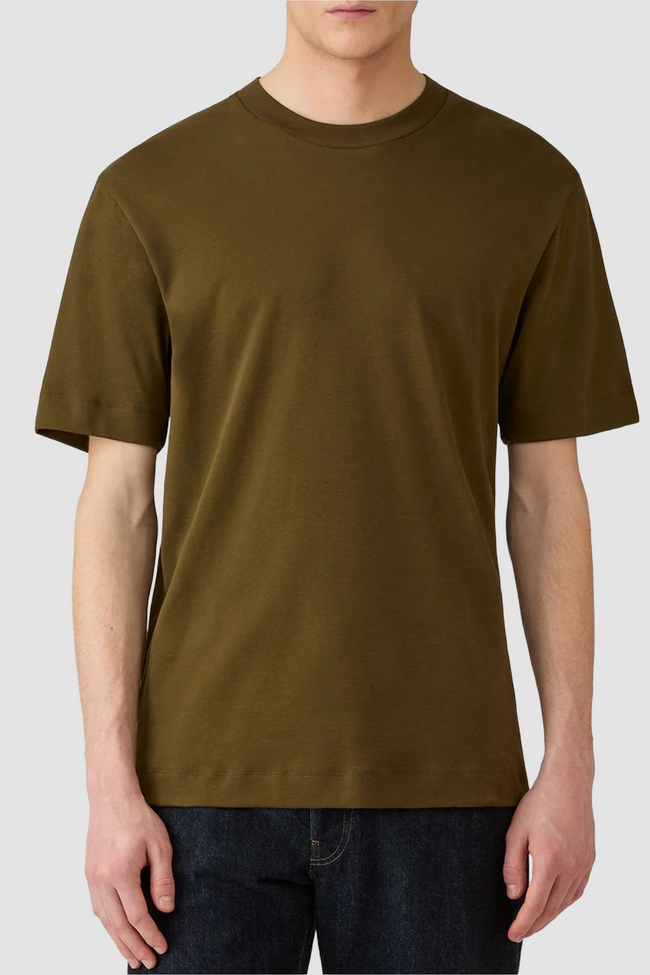 Sunspel Relaxed Fit Heavyweight Tee - Loden Green