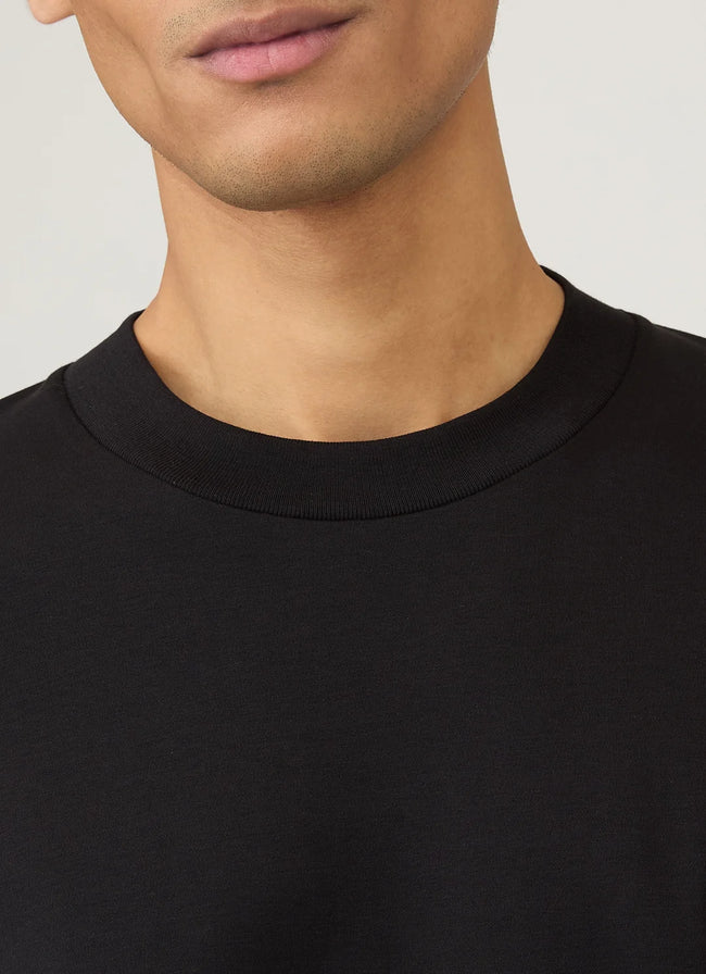 Sunspel Heavyweight L/S  Tee - Black