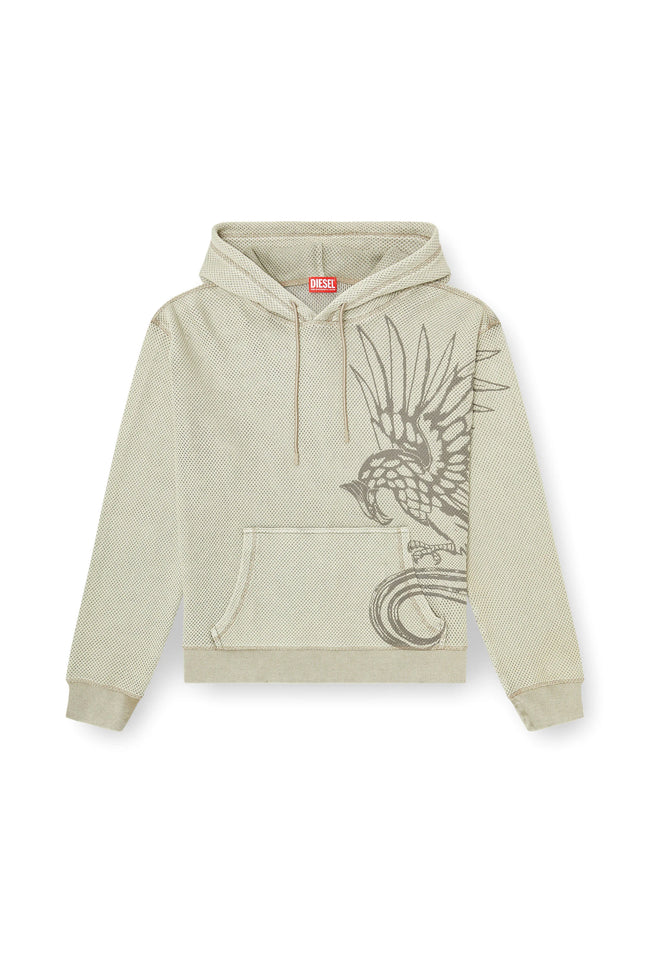 DIESEL S-Norm-Hood-AA1 Hoodie - Beige